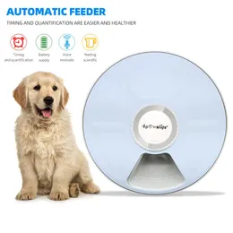 Alimentazione Alimentatore Automatico Alimentatore per Animali Domestici 6 Pasti 6 Griglie Dispenser Elettrico per Alimenti Secchi per Cani Gatti 24 Ore di Alimentazione Forniture per Animali Domestici Prevenire il Furto