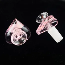 Ciotola da fumo in vetro maschio da 14 mm, a forma di cuore rosa, con narghilè, accessori per tabacco, per bong, pipa ad acqua