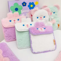 حقائب مستحضرات التجميل 2023 Women Kawaii Sanitary Fackin Bag Girls Fashion Coin Card Card Protable Bear Clear Tampon Japan Storage PA