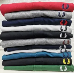 Polo firmata da uomo per il tempo libero Spiga di grano T-shirt in puro colore semplicità Estate manica corta logo ricamo polo qualità superiore