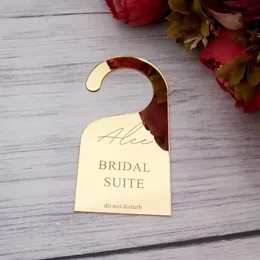 Sonstiges festliches Partyzubehör 1 Stück Kundenspezifisches Türschild für Hochzeiten Personalisierter Name der Braut Bitte nicht stören Hängen 7 14 cm 230504