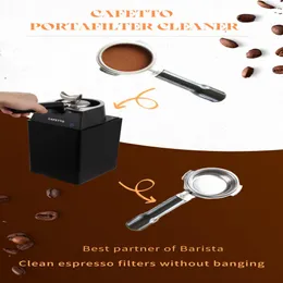 Ferramentas 58mm Máquina de limpeza de pó de café Automático Portafilter Cleaner para casa comercial