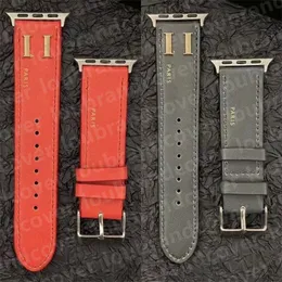 Designer Apple Watch band Watch Strap for apple watch series 8 3 4 5 6 7 38MM 42MM 44mm 49mm iwatch Bands Armband Leather ap Watchbands Bracelet Smart Straps
