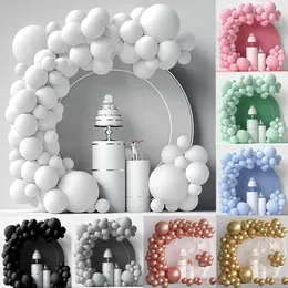 Outras festa de evento suprimentos de ouro branco balão de ouro arco kit feliz aniversário decoração crianças casamento látex baloon chuveiro de bebê 230504