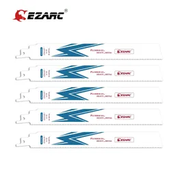 Teile Ezarc Hubkropazieren Sie Sägeklingen Bimetal Cobalt Sabre Saw Saw Blades für Schwermetallschneiden 14TPI R626PM+ R926PM+ R1226PM+ (5PACKE)