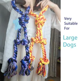 Toys MZHQ 1pc 62cm 780g Pet Indestructible Big Toys For dogs Tough Nature Cotton Rope For Large Breed Dog Antistress Great Fidget Toy