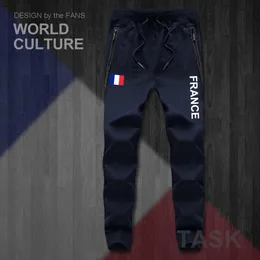 Pants France French Republic Fra Mens Pants Joggar Jumpsuit Sweatpants Spår Sweat Fitness Fleece Tactical Casual Nation Country New New