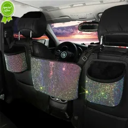 Новый бриллиантный автомобиль держатель сумочки на заднем сиденье Автоматическая сеть карман между мешками для хранения сидений.