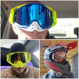 نظارات في الهواء الطلق جديدة Motocross Sunglasses MTB ATV السيليكون المضاد للانزلاق عالي الجودة ركوب الدراجات في سباق الدراجات P230505