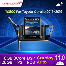 2din Android11 ​​Car DVD Radio para Toyota Corolla Altis 2017 2018 2019 Navigator para carros Receptor estéreo No 2din DVD CarPlay DSP 4G