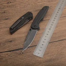 KS1345 Assisted Flipper Folding Knife 8Cr13Mov Black Stone Wash Blade Nylon Plus Glasfasergriff EDC Taschenmesser mit Retail Box