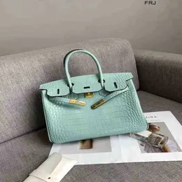 Tote Birkin Crocodile Designer Bags Handbags Leather Platinum Cross Arm Single Shoulder Versatile Large Capacity Banquet Style Have Logo