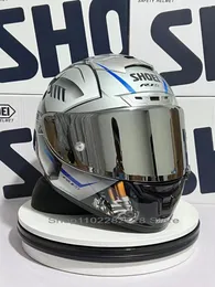 Motorfiets helmen schoeni x14 helm x-fouteen yzf-r1m speciale editie zilver full face racing casco de motocicleta