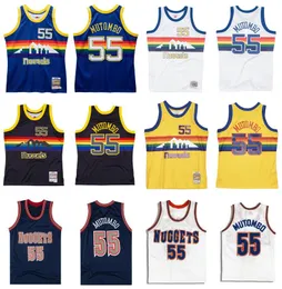 カスタムDikembe Mutombo Basketball Jerseys Mitchell Ness 1991-92 93-94 Hardwoods Classics S-6XL Men Chids Retro Jersey