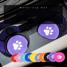 Creative Cat Claw Car Coaster Diamond-encrusted Non-slip Insulated Car Water Coaster