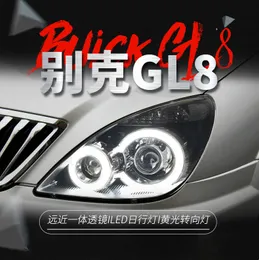 LED Head Lamp For Buick GL8 20 05-20 15 LED Front DRL Hid Bi Xenon Turn Signal Headlights Auto Accessories