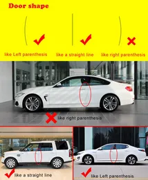4pcs Araba Kapı Kenar Koruyucu Muhafızlar Sticker Strip Anti Scratch Çarpışma Otomatik Araç Kapısı Koruyucu Aşklık