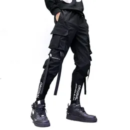 Hip Hop Mens Ribbons Cargo Pants Elastic Waist, Casual Streetwear Joggers Cargo  Trousers Primark In Black Style #230504 From Shen8407, $17.91 | DHgate.Com