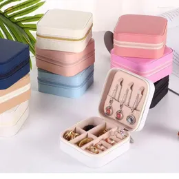 Jewelry Pouches 2023 Organizer Display Travel PUJewelry Case Boxes Portable Box Storage Earring Holder Gift