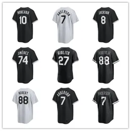 Chicago White Custom Sox 야구 유니폼 Andrew Benintendi 7 Dominic Fletcher 74 Eloy Jimenez 12 Kevin Pillar 88 Robert Jr. 45 개렛 크로 셰 뜨개질 25 앤드류 본