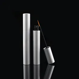 100pcs/lot 5ml silver lip gloss tubes cosmetic liquid eyeliner bottle Mascara eyelash growth liquid packing cute shape fashion