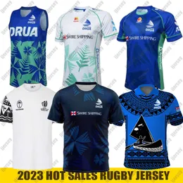 2023 Fiji Rugby Jersey Home away Flying Fijians DRUA POLO Shirt National Rugby League Fidji SEVENS Jerseys Size S-5XL