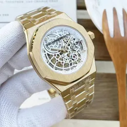 Relógio de alta qualidade designer masculino relógio mecânico automático esqueleto de aço inoxidável vidro safira relógio à prova d'água moda relógios de luxo para homens