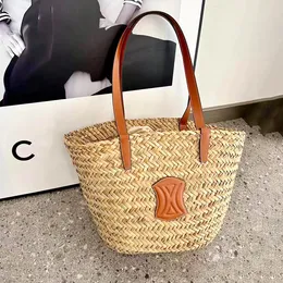 handväska TRIOMPHE klassisk celins Axelväska Halmväv Raffia Dam Designer Beach Bag Crossbody lyxig clutch väska marmont bucket handväska Messenger Väskor