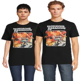 and Dragons Unisex-Gamer-Grafik-T-Shirt, Größen S-3XL