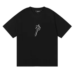 Modne ubrania od projektantów Koszulki Tshirt Trapstar London Trap Keys Open Doors Tee Key Printed Męskie damskie Modny T-shirt Casual Streetwear Luźna odzież sportowa Topy