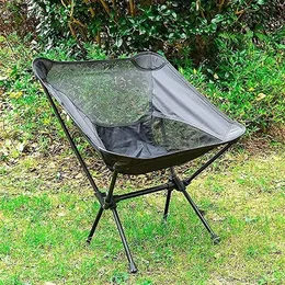 Cadeira de acampamento portátil ultraleve, cadeira compacta de mochila dobrável, cadeira de jantar de cadeira de praia dobrável com bolsa de transporte para fora