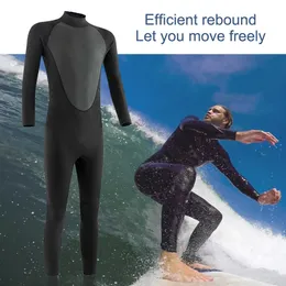 Wetsuits Drysuits 3mm Diving Suit Black Swimming Wetsuit Men Swimsuit Full Suit Ultra Stretch Neoprene Full Body Suit Back Zip Make Gift Ny J230505