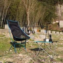 Krzesło wędkarskie na świeżym powietrzu Składane grilla Zamczepione krzesło kempingowe Przenośne składane krzesło