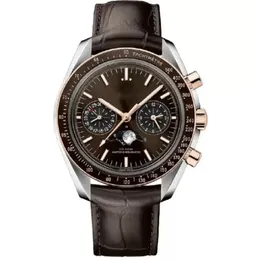 Designerskie zegarki męskie zegarki Wysokiej jakości automatyczne zegarek Sport Fashion 44 mm Duże ręczne tarcze ceramiczne pierścień skórzany pasek