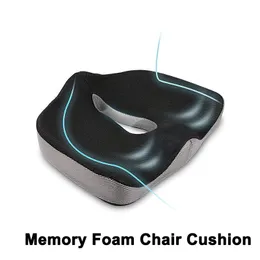 Cushion/Decorative Pillow Cushions PurenLatex Memory Foam Chair Orthopedic Cushion Office Seat Pad Hemorrhoid Treat Relief Pain Tailbone Coccyx Pillow 230504