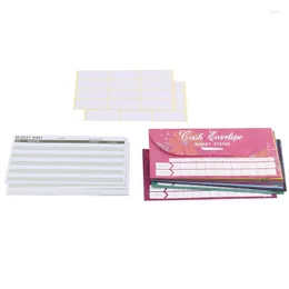 Gift Wrap 1Set Waterproof Money Envelopes Paper For Cash Budgeting Plus Expense Tracking Budget Sheets