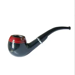 Smoking Pipes Classic resin short stem pipe hand-painted red wooden pipe