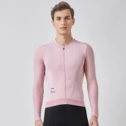 사이클링 셔츠 정상 Spexcel Pro Long Sleeve Cycling Jersey Summer Lightweight Fabric LLOW 칼라 디자인 남성용 가벼운 메쉬 슬리브 230505