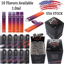 US In Stock Dabwoods X Runty Disposable E Cigarettes 1.0ml Empty Vape Pen 280mah Battery Rechargeable Cartridge 10 Flavors Disposable Device