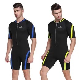 Wetsuits Drysuits SBART 2mm Neoprene Men Wetsuit One Piece Swimsuit Snorkeling Suit Diving Equipment Short Wetsuits For Diving Surfing Triathlon J230505