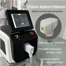 Machine professionnelle de beauté d'épilation de laser de diode de salon 755nm 808nm 1064nm applicable à tous les tons de peau