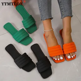 Woman Shoes Slippers Casual Beige Heeled Sandals Shale Female Beach Black Flat Summer Soft Sabot Fabric Fashion Slides 2 a7a9