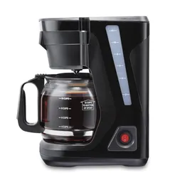 Ön Dolgu Compact 12 su bardağı kahve makinesi, cam sürahi, akıllı fişlerle uyumlu, siyah, 43680ps