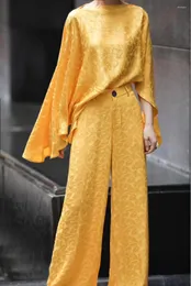 Arbetsklänningar 2023 National Style Women's Dress Long kjolbyxor Casual Suit -04