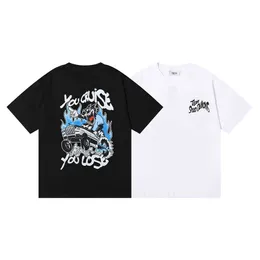 Designer Mode Kleding T-shirts T-shirt klein Trendy Trapstar Crazy Truck Print Dubbelgaren Puur Katoen Ins Heren Dames T-shirt met korte mouwenStreetwear Tops