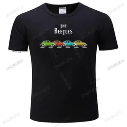 Camisetas masculinas de verão masculino de alta qualidade camiseta clássica de buggy de buggy o besouros de besouros amante unissex moda e colamise de pescoço preto 230504