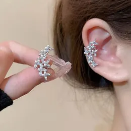 Korean Butterfly Metal Earrings for Women Without Piercing Ear Cuff Clip Elegant Sparkling Pearl Ear Hook Wedding Jewely Gift