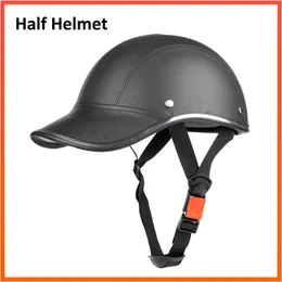 Cykelhjälmar Motorcykelcykelskoter Halva hjälm Baseball Cap Style Säkerhet Hard Hat Open Face Lightweight Designad Hjälm Fit för män Kvinnor P230419