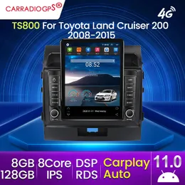 128G Android 11 Car Dvd Radio per Toyota Land Cruiser LC 200 2008-2015 Navigazione GPS Lettore registratore stereo FM Carplay Auto 4G