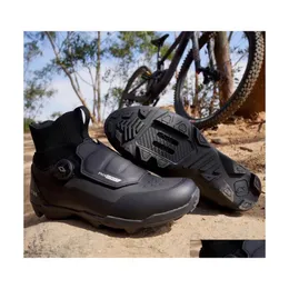 Велосипедная обувь Avitus Winter Mtb обувь для горного велосипеда с SPD Cleat Compatible Drop Sports Outdoors Защитное снаряжение DHW2s
